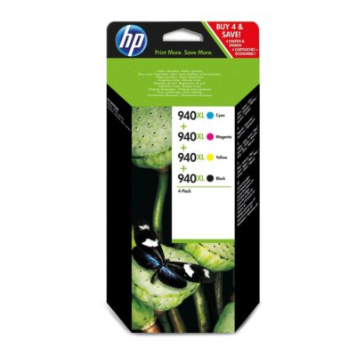 hp 940XL High Yield Ink Cartridge Black, Yellow, Cyan, Magenta Multipack C2N93AE